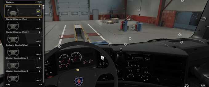 Trucks SCANIA R1 STEERING WHEEL Eurotruck Simulator mod