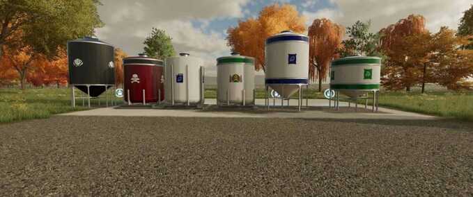 Placeable Objects Refinement Silos Farming Simulator mod