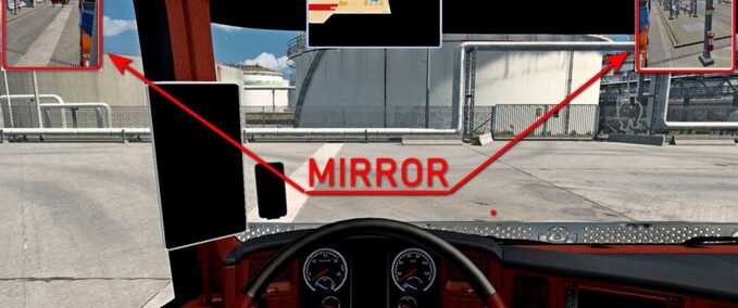 Trucks Mirror Eurotruck Simulator mod