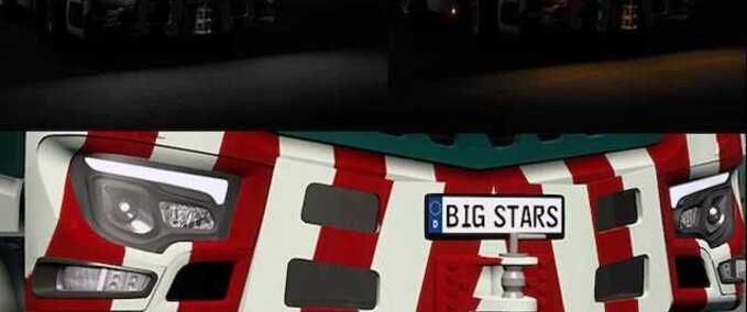 Trucks Big Stars Actros Arocs SLT New Headlights  Eurotruck Simulator mod