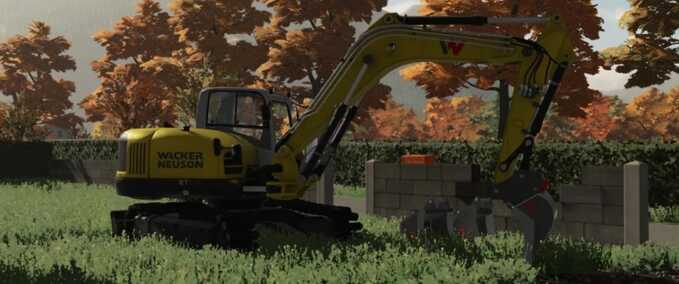 Bagger & Radlader Wacker Neuson ET145 Landwirtschafts Simulator mod