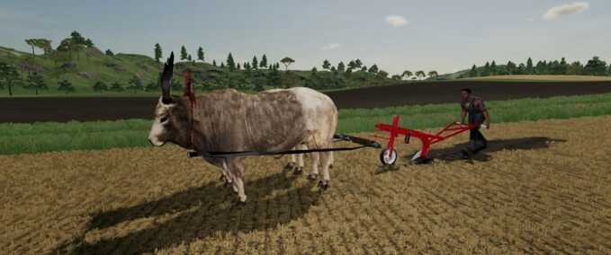 Anbaugeräte Zugpferd und Ochse Pack Landwirtschafts Simulator mod