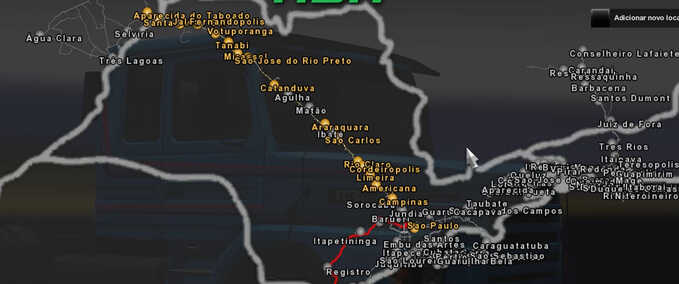 Maps Mapa RBR + DLC MT, GO & PR  Eurotruck Simulator mod