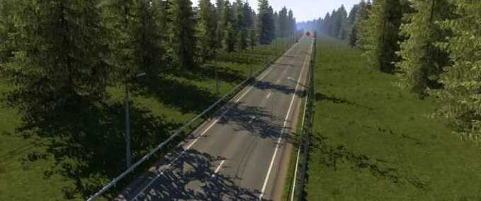 Mods Siberian and Altaic Road Connection  Eurotruck Simulator mod