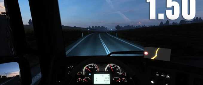 Trucks Blue Headlights  Eurotruck Simulator mod