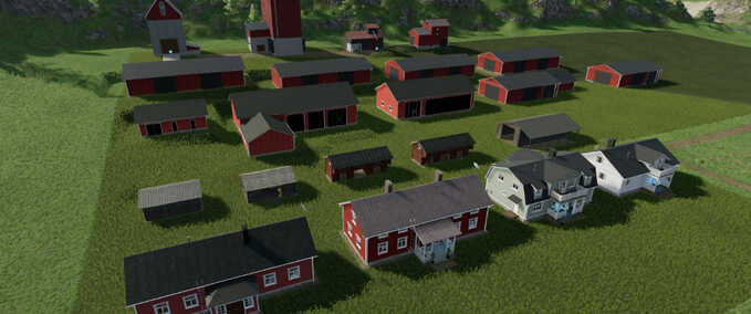 Finnische Bauernhof-Gebäude Pack Mod Image