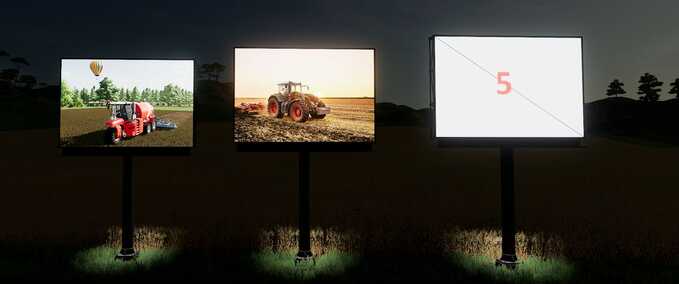 Decoration Animated Billboard Farming Simulator mod