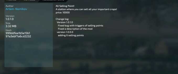 Selling Points All Selling Points Farming Simulator mod