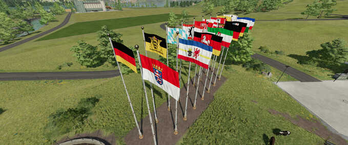 Dekoration Flaggen Deutscher Bundesländer Landwirtschafts Simulator mod