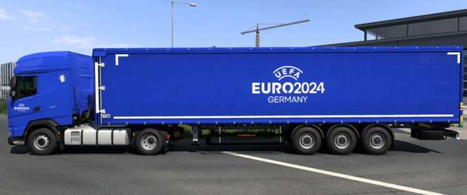 Trucks DAF 2021 UEFA Euro 2024 – Skin Pack  Eurotruck Simulator mod