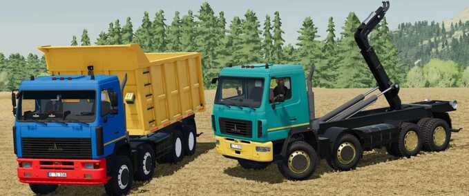 PKWs MAZ 6516 Muldenkipper & IT Runner Trucks Landwirtschafts Simulator mod