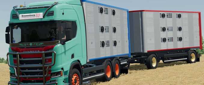 Scania R Tiertransporter Lkw & Anhänger Mod Image