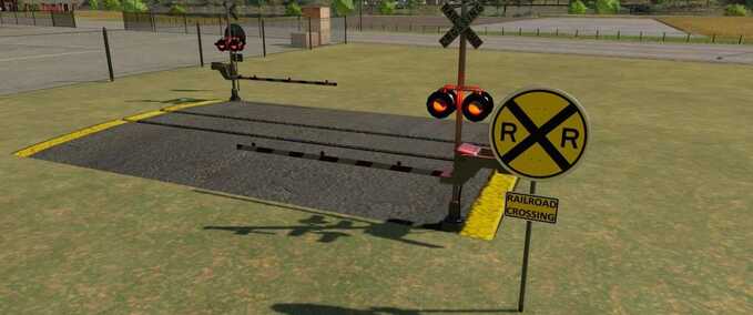 Buildings Rail Road Crossing Farming Simulator mod