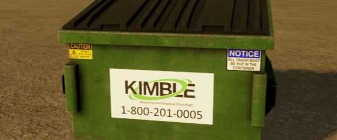 Gebäude Kimble Müllsack Landwirtschafts Simulator mod