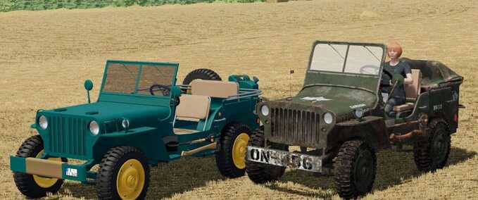 PKWs Alter und neuer Jeep Willys Landwirtschafts Simulator mod