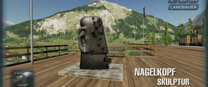 Nagelkopf-Skulptur Mod Image