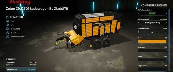 Zelon Cfs 2501 Ladewagen Mod Image