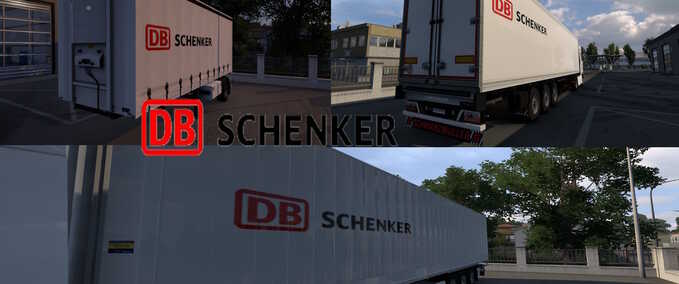 Trailer DB Schenker Trailer Skin Eurotruck Simulator mod