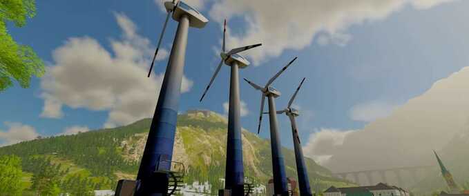 Gebäude Große Windturbine Landwirtschafts Simulator mod