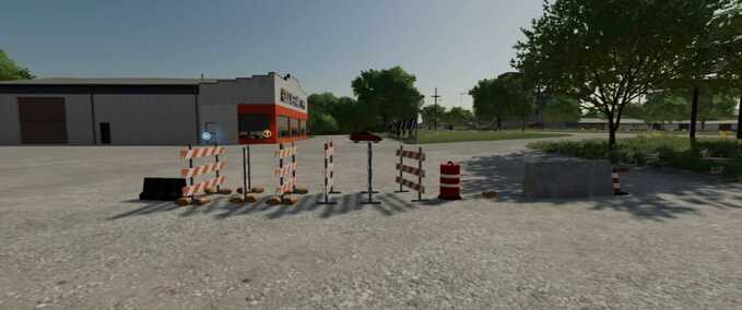 Platzierbare Objekte Verkehrskegel Pack Landwirtschafts Simulator mod