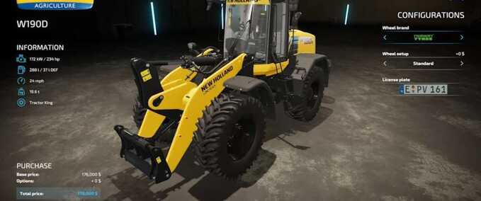 New Holland W190D Mod Image