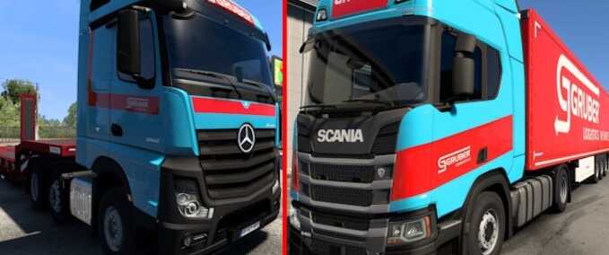 Trailer Gruber Skin Pack Eurotruck Simulator mod