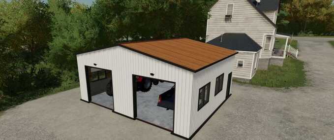 Placeable Objects Modern Two Car Garage Farming Simulator mod