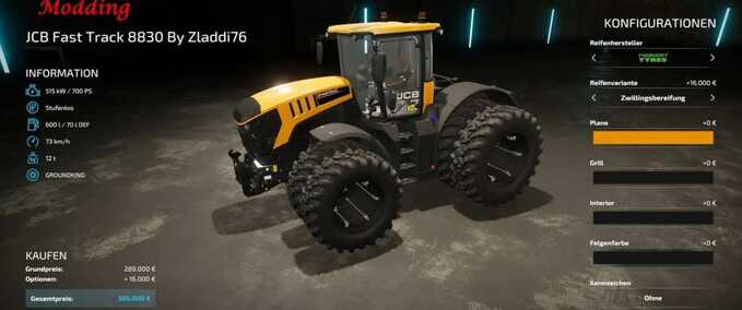 JCB Fast Track 8830 Mod Image