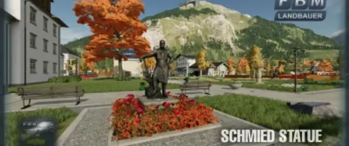 Dekoration Statue eines Schmieds Landwirtschafts Simulator mod