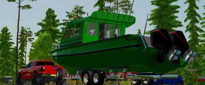 Cars StabiCraft Boat and Trailer Farming Simulator mod