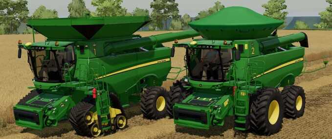 Combines & Excavators John Deere S Series Harvesters Pack Farming Simulator mod