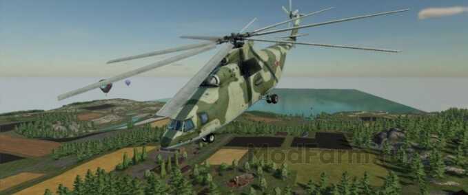 Cars Mi-26T helicopter Farming Simulator mod