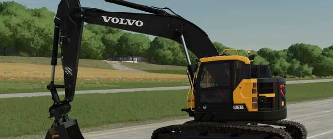 Exevators Volvo ECR235EL Farming Simulator mod