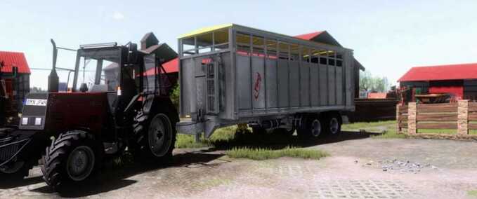 Anhänger Fliegl Tiertransporter Anhänger Landwirtschafts Simulator mod