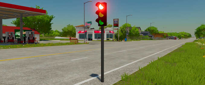 Gameplay Placeable Traffic Light (Functional) Farming Simulator mod