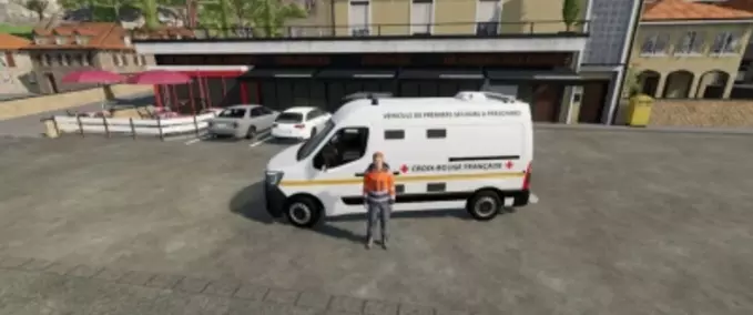 Cars Renault Master VPSP French Red Cross Farming Simulator mod