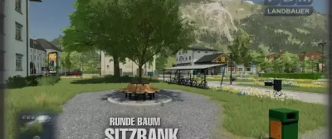 Objekte Runde Baumbank Landwirtschafts Simulator mod