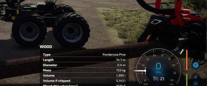 Gameplay Forestry Helper Farming Simulator mod