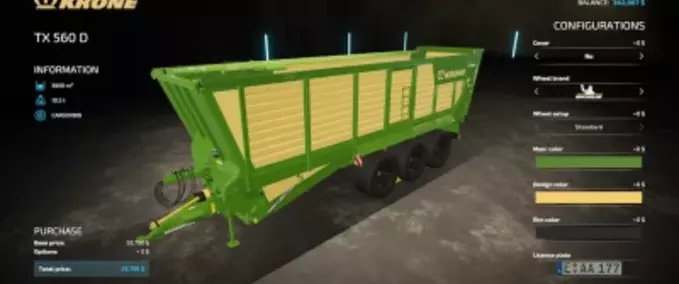 Silage Krone TX 560 D Rust Edition Landwirtschafts Simulator mod