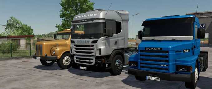 Trucks Old Generation Scania Pack Farming Simulator mod