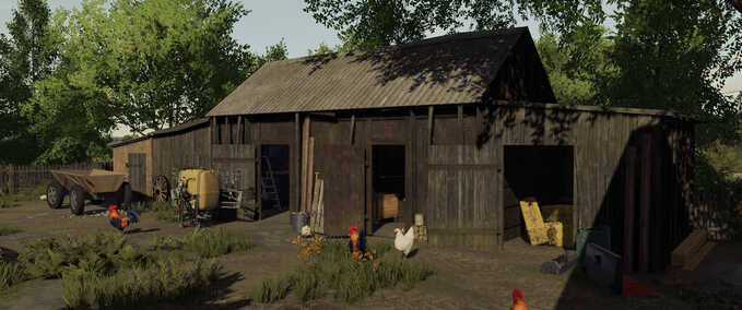 Sheds Wooden Buildings Farming Simulator mod