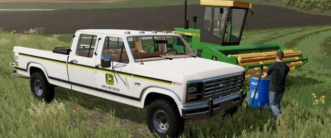 LKWs 1986 Ford F350 John Deere Händler-LKW Landwirtschafts Simulator mod