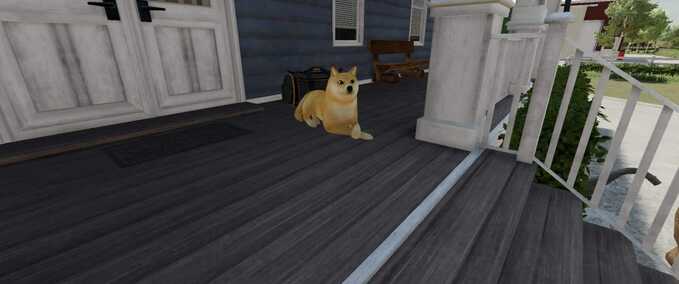 Dekoration Shiba Inu "Doge Coin" Hund Landwirtschafts Simulator mod