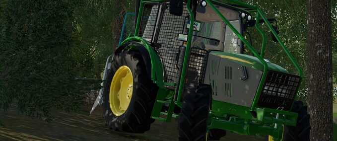 John Deere 5R Forstwirtschaft Mod Image