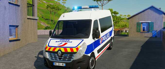 Cars Renault Master III Police Nationale Farming Simulator mod