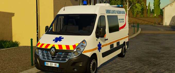 PKWs Renault Master III Krankenwagen Oléronaises Landwirtschafts Simulator mod