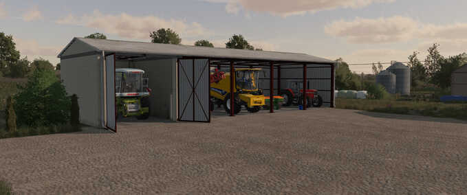 Gebäude Schuppen mit Garage Landwirtschafts Simulator mod