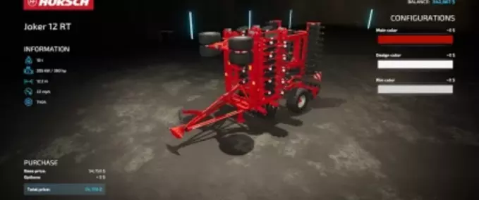 Horsch Joker 12RT Rust Edition Mod Image