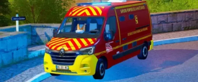 Fire department Renault Master IV VSSUAP SDIS 74 (Firefighters) Farming Simulator mod