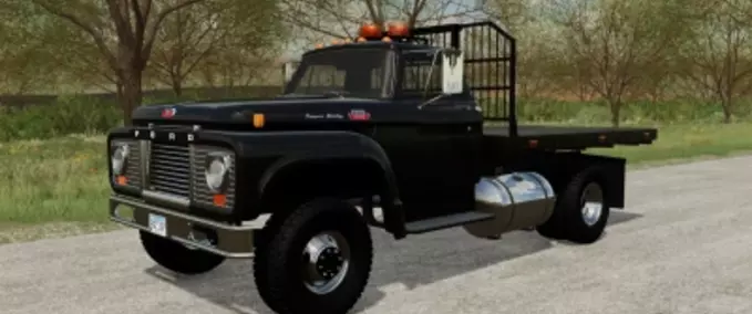 LKWs 1964 Ford T850 Pritschenwagen mit Pflug Landwirtschafts Simulator mod